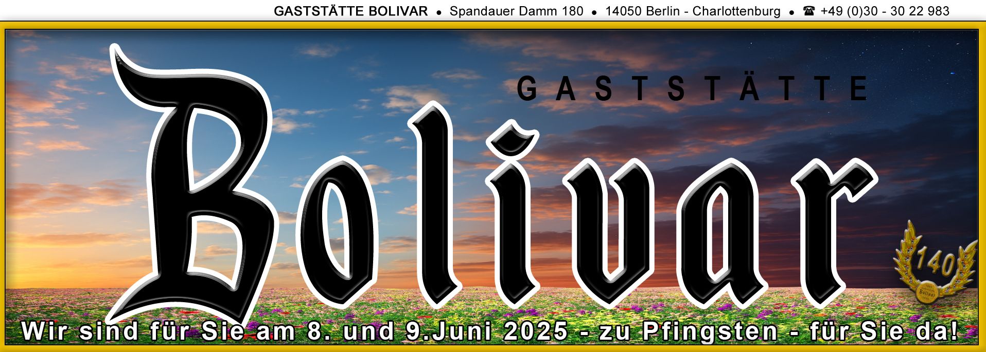 Wir haben zu Pfingsten, am 8. und 9. Juni 2025 mit super Angeboten geöffnet!