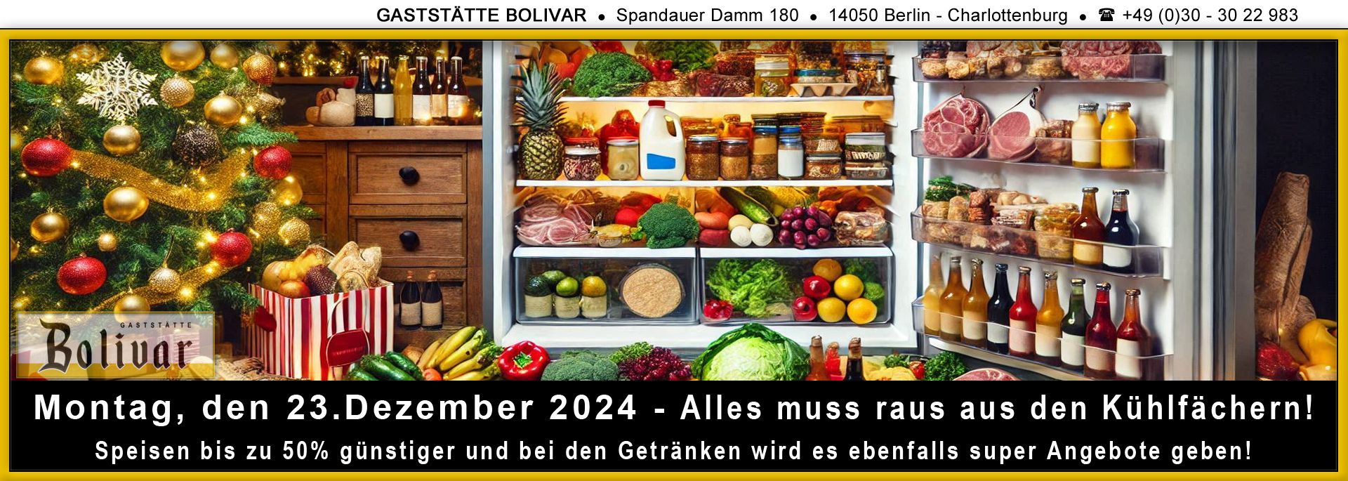 Am Montag, den 23. Dezember 2024 haben wir ein besonderes Geschenk für Sie: 