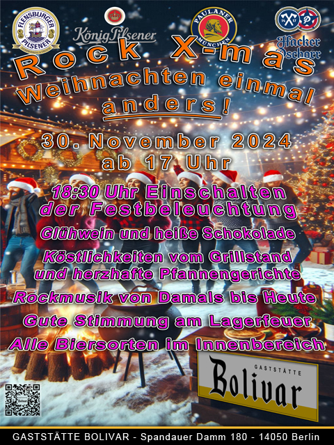 30 November 2024 Rock X-mas - das Weihnachtsfest in Berlin-Charlottenburg, im Herzen von Neu-Westend