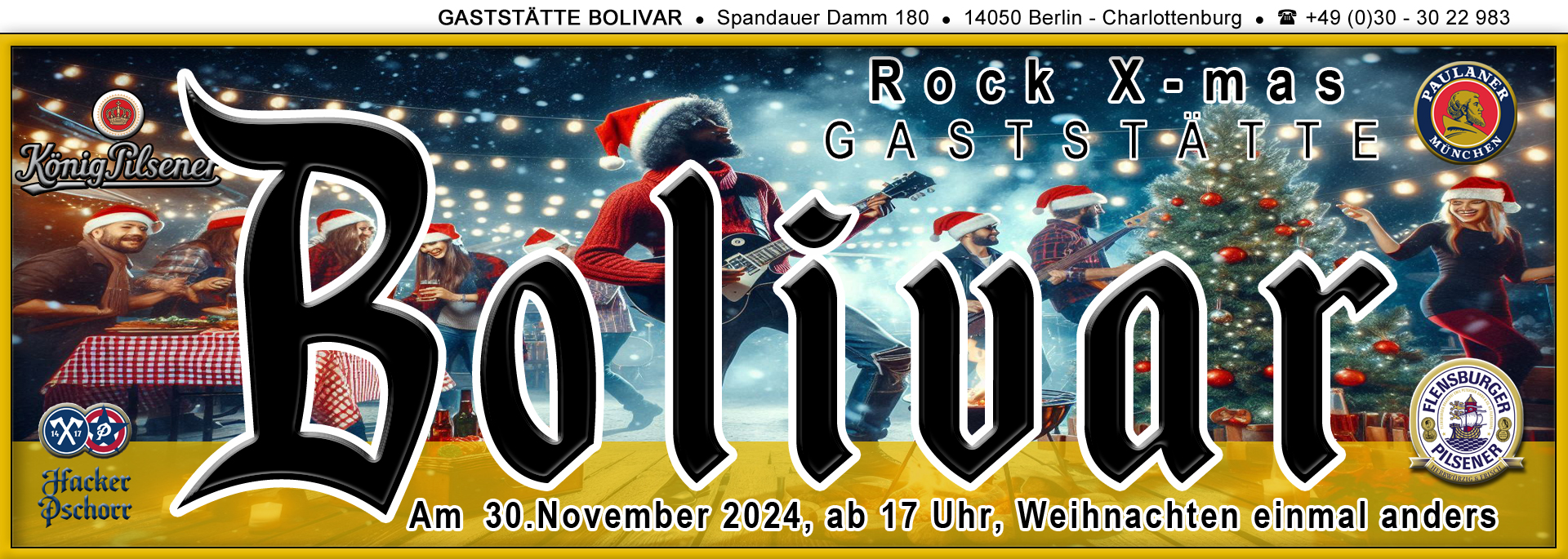 30 November 2024 Rock X-mas - das Weihnachtsfest in Berlin-Charlottenburg, im Herzen von Neu-Westend