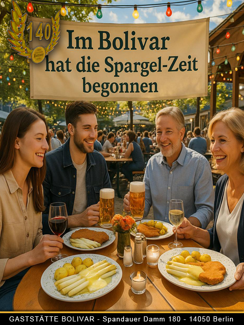 Frühlingszeit  - Spargel-Zeit - Spargel aus Brandenburg - Genießen Sie eine angenehme Zeit in unserer Gaststätte oder im sonnigen Biergarten - Achten Sie auf unsere Angebote insbesondere zur Zeit auf Spargelangebote